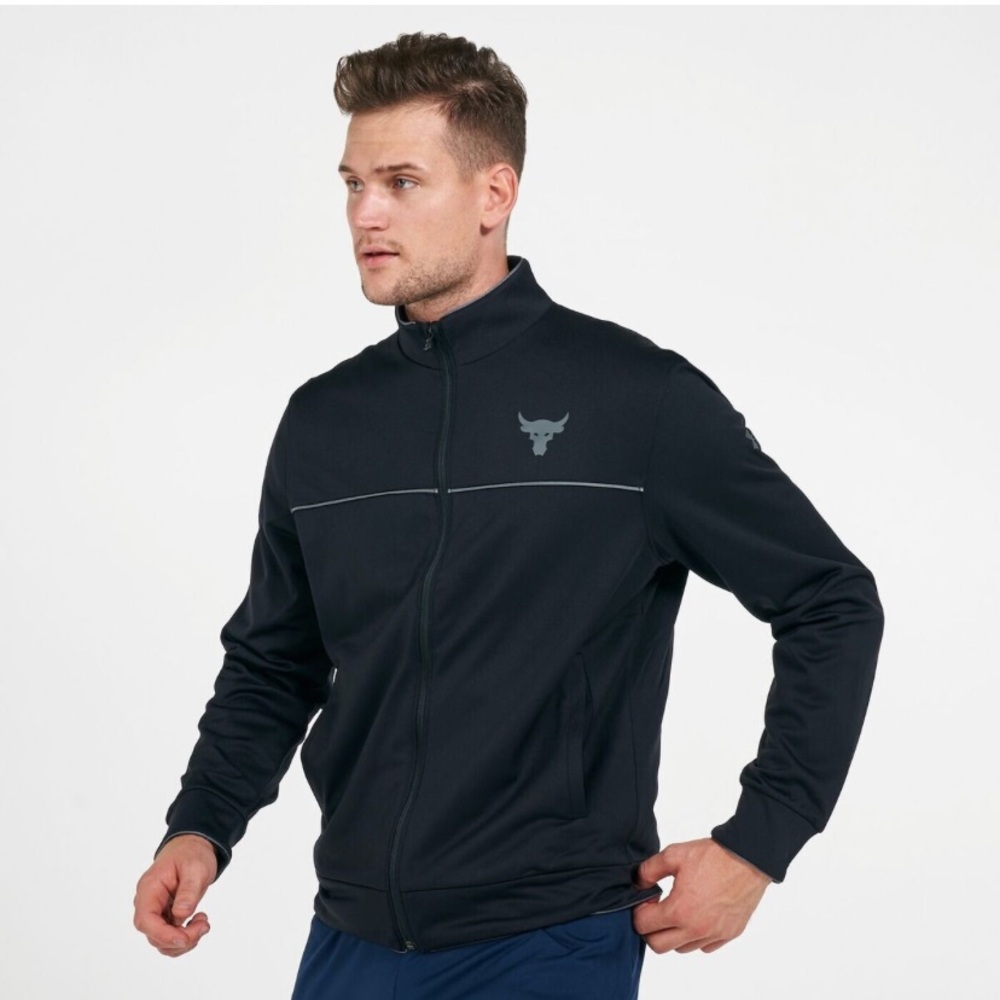 UA Project Rock Track Jacket -black